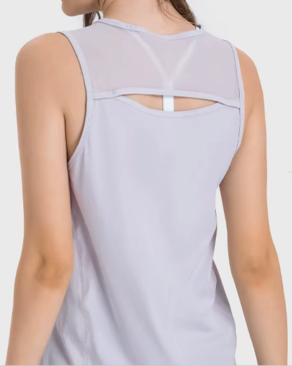 PC Crew Neck Sleeveless Top